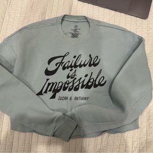 National Portrait Gallery Failure is Impossible Cropped Sweatshirt